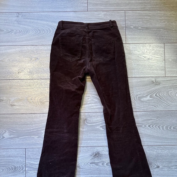 Vero Moda Chocolate Corduroy Flared Pants - Picture 2 of 7